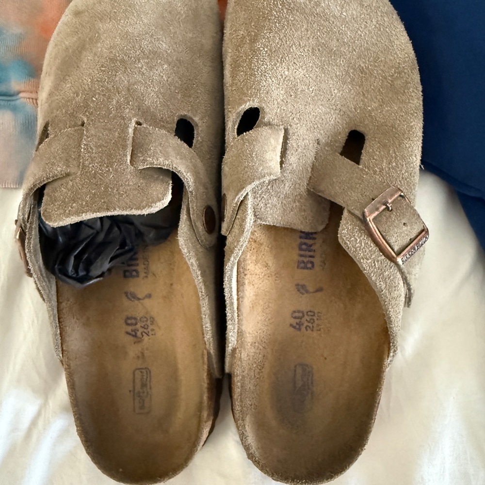 Birkenstock Boston Women's Suede Mules size 40